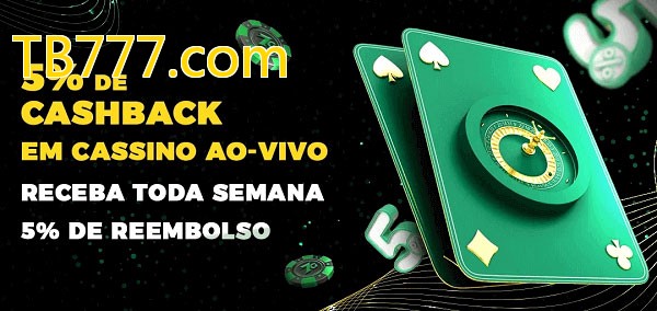 Promoções do cassino ao Vivo TB777.com